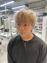 リミットバイアフィナー 大宮店(limit by Afinar)&nbsp;ホワイトベージュ　マッシュ　ツーブロ