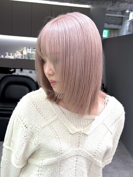 ロテ 名古屋 名駅店(Lote.) イメチェン/ホワイトブロンド/外ハネボブ/美髪/名古屋/名駅