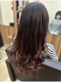 グラデーションWカラーラベンダーピンク