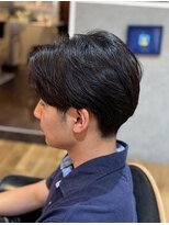 ケイキューブ(K-CUBE)&nbsp;センターパート髪質改善メンズカットパーマ30代40代元町中華街