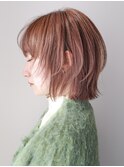 顎ラインレイヤーボブ/くびれボブ/オレンジベージュ谷ひより/11