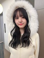 ローレンアオ(LOREN AO)&nbsp;黒髪カタログ/クラゲヘアー/オリーブグレー/矢場町