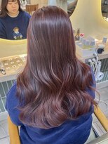 テトラ バイ ネオリーブ 横浜西口店(tetra by neolive)&nbsp;冬カラー暖色系カラーピンクブラウンコテ巻き横浜N