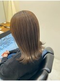 透明感ナチュラル外ハネミディ