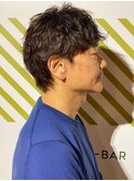 ビジネス爽やかマッシュツイストスパイラルパーマ