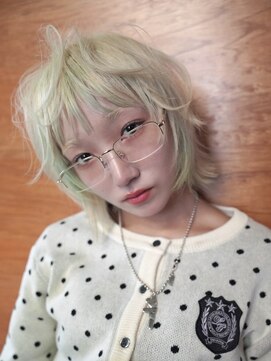 クペウヘイヴン(cope'u HAVEN) 原宿/ウルフカット レイヤー デザインカラー ルーツカラー