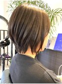 大人ガーリー/ダークアッシュ/似合わせカット/ミディアムレイヤ