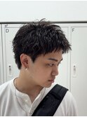 アクティブショート/短髪パーマ/スパイキーショート/松戸