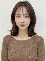 カバーヘア ブリス 上尾西口店(COVER HAIR bliss)&nbsp;ダークアッシュシースルークラゲカットくびれミディ30代40代A18
