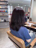 アヴァンスアンス 広島袋町店(AVANCE.ens)&nbsp;ピンクブラウン × レイヤーカット