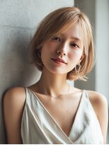 ロッソ 大橋店(Rosso) 流し前髪の明るめくびれボブ【大橋】