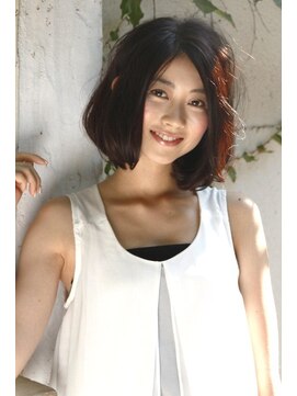 ロエナ(ROENA) クラシカルデジタルパーマバレイヤージュロブ