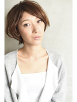 スノッブリコ(snob rico)&nbsp;［snob rico.]ベージュシナモン×前下がりショート［佐野友彦］