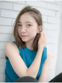 外国人風カラー×スモーキーマットアッシュ