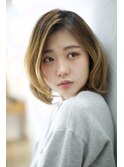 《田山未希子》メルティーカラーミニボブ髪質改善
