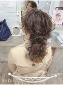 ポニーテール風（梅田茶屋町ヘアセット専門店Achieve m+ by有村