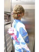 ゼンコー 国分寺(ZENKO)&nbsp;【ゼンコー国分寺】浴衣ルーズシニヨンアレンジ