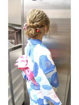 ゼンコー 国分寺(ZENKO) 【ゼンコー国分寺】浴衣ルーズシニヨンアレンジ