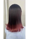 10代20代30代チェリーピンクグラデーションカラーショコラピンク