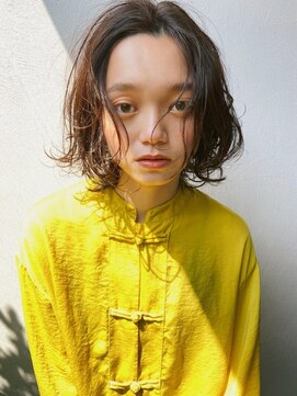 トップヘアー スパアンドリラクゼーション 安城(spa&relaxation) 柔らかショートボブお洒落パーマ