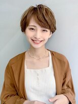 オーブ ヘアー マラ 松山2号店(AUBE HAIR mara) 20代・30代_透けブラウンショート