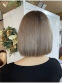 大人気ボブスタイル、【シルキーベージュ】