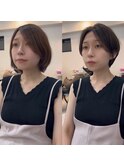 簡単スタイリング/前髪なし/前髪長め/ショートヘア