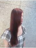 ピンクバイオレット　ブリーチ　10代　20代