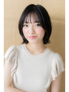 モッズヘア 越谷(mod's hair) 黒髪ダークアッシュ外ハネボブマッシュTb3越谷20代30代40代