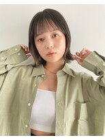 トレス(TRESS)&nbsp;インナーカラー　イヤリングカラー　くびれボブ