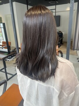 フリック 堺東店(FLICK) オリーブグレージュ/セミロング/堺東