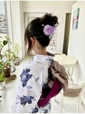 アップスタイル お団子ヘア