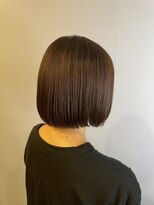 ブロッサム 東久留米店(Blossom)&nbsp;20代30代ミニボブココアブラウン小顔美肌ストレート丸み