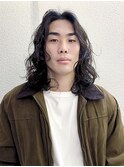 メンズロングパーマ