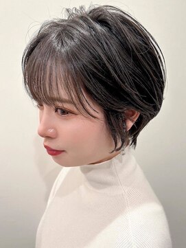 ハロ ハッピーヘアライフ 長居店(Halo happyhairlife) 大人可愛いくびれショートボブ