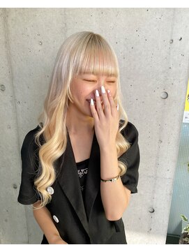 ガルボ ヘアー(garbo hair) ハイトーンデザインカラー10代20代