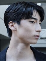センターパートガイルヘアニュアンスパーマ韓国シャドウパーマ