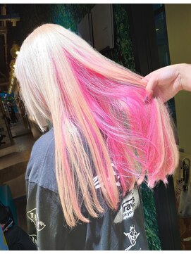 ジルバイジゼル(JILL by GiseL) Y/ピンクカラー×ミルクティー