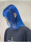 フェイスレイヤーターコイズブルーブリーチカラー【上野】