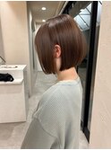 ダブルカラー外ハネボブインナーカラーハイライトケアブリーチ