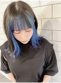 《shii../大黒》#インナーカラー#ブルーサファイア