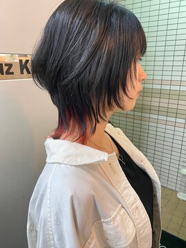 キューズ クラブ(cuz KLUB) 【cuzKLUB】ウルフショート×インナーレッド 池袋