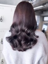 レノラ 本町(LENORA)&nbsp;ウェーブパーマこなれミディ前髪レイヤーカット厚めバング