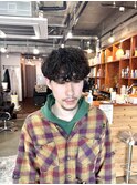 シャドウパーマ 成田凌 綾野剛 メンズパーマ