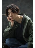 MEN'S HAIR センターパート×波巻き×ツイストスパイラル