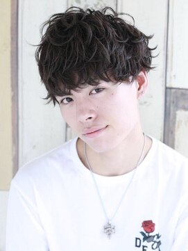 エミル 国分寺(emile) 黒髪ソフトツーブロックの無造作ショート【国分寺】