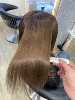 ロンドシエル 横浜(Lond ciel) ブリーチなしチェリーブラウン髪質改善縮毛矯正酸性ストレート