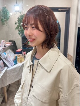 アネーロバイエーケー(ANHELO by AK) キュートなオレンジ×ボブヘア