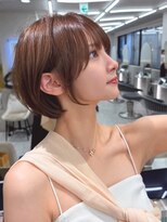 ロンド マーレ 天神大名店(Lond mare)&nbsp;ホワイトグレージュ/ミニウルフ/デジタルパーマ/丸型