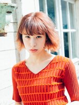 ジューシーヘアー 八尾店(Juicy Hair) 外ハネコーラルカラー